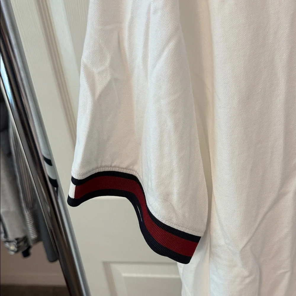 Tommy Hilfiger White Polo Shirt with Red and Blue Accents - Picture 4 of 5